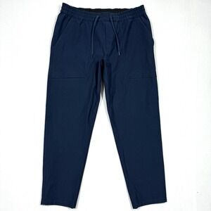 Lululemon Bowline Pants Mens XL Utilitech Fabric ABC Blue Pull On Drawstring